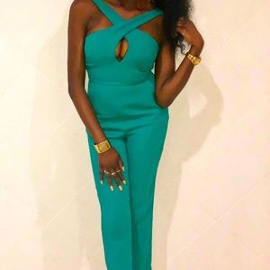 BCBG Generation Women’s Green Formal Jumpsuit